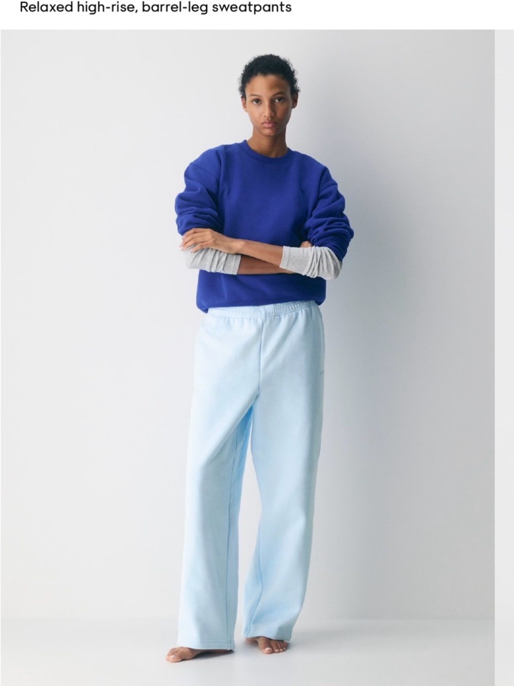 Aritzia Sweatfleece Barrel Sweats